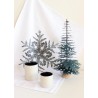 Dish towel "Snowflake" white