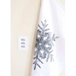 Dish towel "Snowflake" white