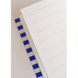 UMA Weekly Planner, Medium, Bright Blue