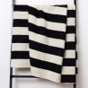 Striped XXL merino blanket