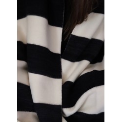 Striped XXL merino blanket