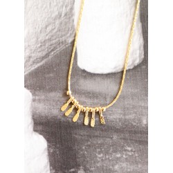 "pikes" necklace gold