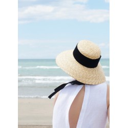 Pleated bow dress, white linen