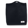 Organic bag in black cotton