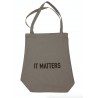 Sac en toile 'It matters" en coton beige