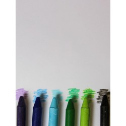 Pack of 6 pastels, cold colors