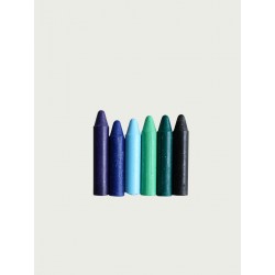 Pack of 6 pastels, cold colors