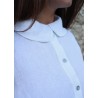 Claudine shirt, white linen