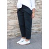 Pantalon à plis, jean noir