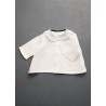 Blouse manches longues Uniforme, lin blanc