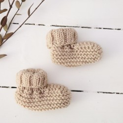 Baby slippers n°1, beige