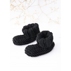 Baby slippers n°1, black