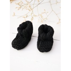 Baby slippers n°1, black