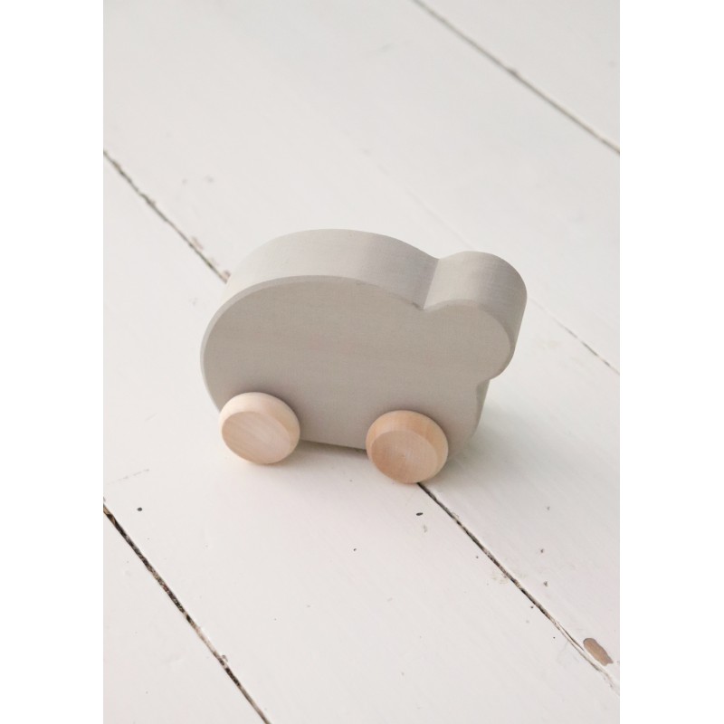 Wooden car "grey animal"