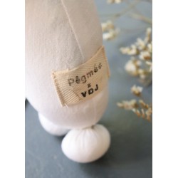 Peluche-bouillotte oie blanche