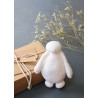 Peluche-bouillotte oie blanche