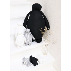 Peluche-bouillotte oie blanche