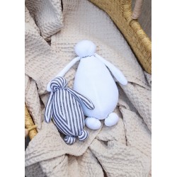 Peluche-bouillotte oie blanche