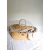 Moses basket,natural handle