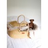 Moses basket,natural handle