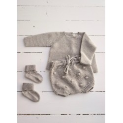 Annie knit bloomer, stone