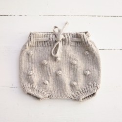 Annie knit bloomer, stone