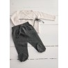 Liam trousers with feet, dark grey