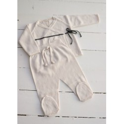 Liam trousers with feet, cream