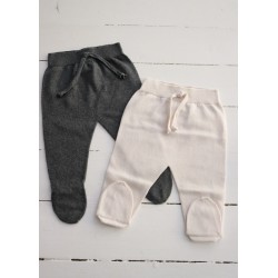 Pantalon LIAM avec pieds, crème