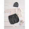 Cotton knit hat Jon, dark grey