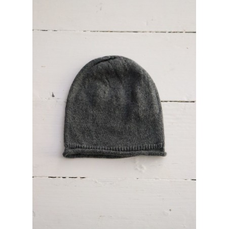 Cotton knit hat Jon, dark grey