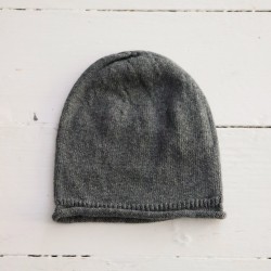 Cotton knit hat Jon, dark grey