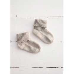 Cotton knit socks Juno, stone