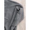 Cotton knit blanket Mia, dark grey