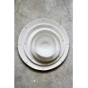 Simple plate white and gold