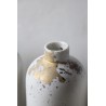 Vase simple blanc et or