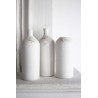 Vase simple blanc et or