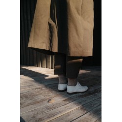 Coat 06, Olive cotton canvas