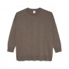 Pull en laine merinos taupe