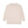 Pull en laine merinos beige