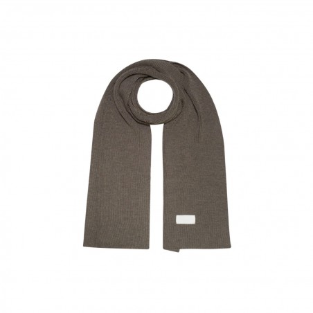 Scarf in merino wool, dusty olive