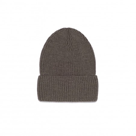 Beanie in merino wool, dusty olive