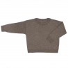 Pull en laine merinos taupe