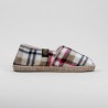 Slippers-espadrilles tartan