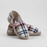 Slippers-espadrilles tartan