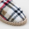 Slippers-espadrilles tartan