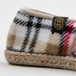 Slippers-espadrilles tartan