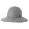 The Cloche"Naja Gigi", light grey wool