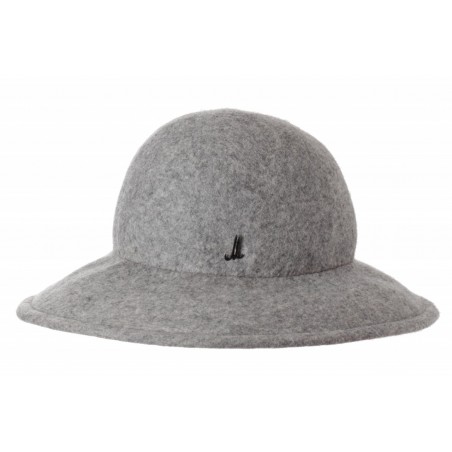 The Cloche"Naja Gigi", light grey wool