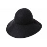 The Cloche"Naja Fay", anthracite wool